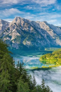 Almsee im Nebel