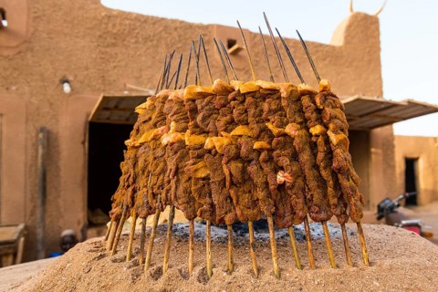 Meat skewers