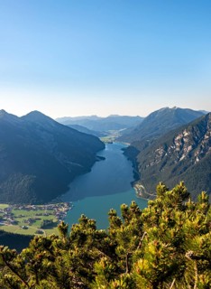 View from Baerenkopf to Achensee