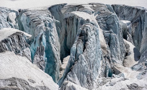 Crevasses at the Glacier du Tour