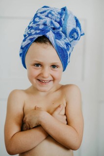 Child with hair turban