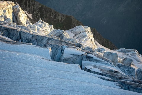 Crevasses at the Glacier du Tour