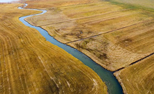 Natural course of the Zellerache river from the Irrsee