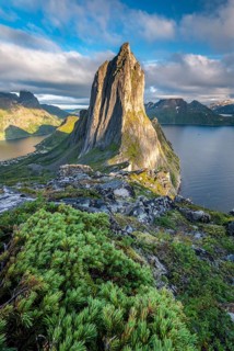 Steep mountain Segla