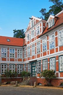 Historic half-timbered house built in 1811