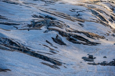Crevasses at the Glacier du Tour