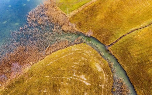 Natural course of the Zellerache river from the Irrsee