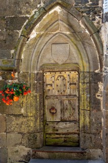 Old wooden door
