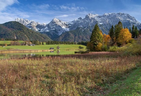 Schmalensee with Karwendel Mountains