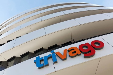 Trivago lettering at the company headquarters