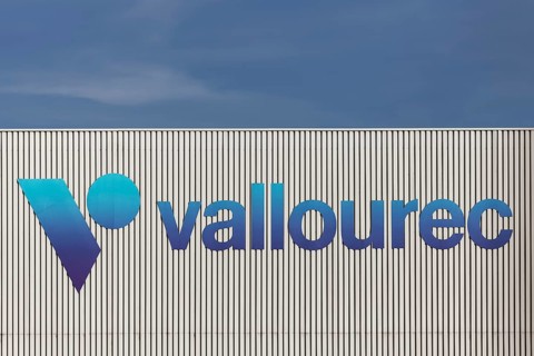 Vallourec logo on a production hall