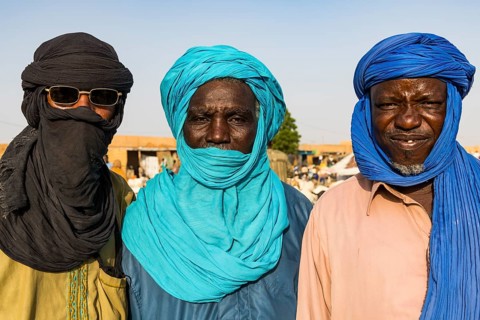 Tuaregs at the animal market