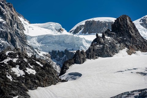 High alpine mountain landscape