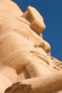 Colossal statue at the great temple of Ramesses II