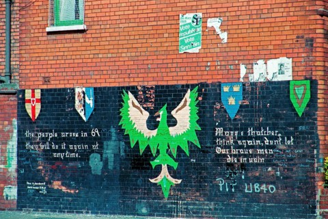 Graffiti on a building facade