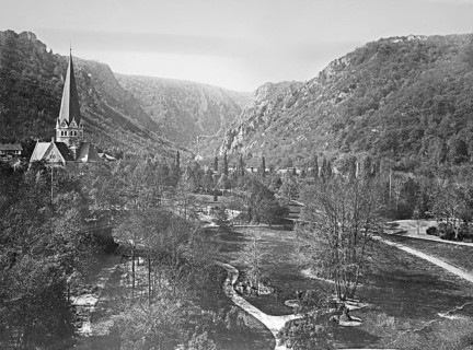 St. Peter's Church and Bode Valley with Rosstrappe