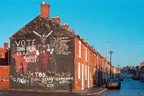 Graffiti on a building facade