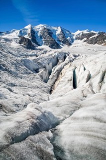Pers glacier with view of Piz Palue