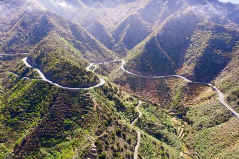 Country road near Vallehermoso