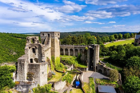 Aerial view of Hohenstein Castle