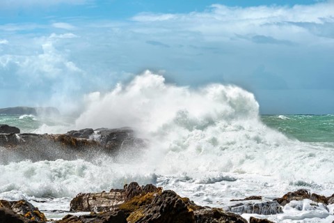 High waves