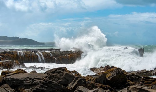 High waves