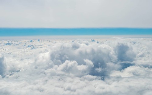 View over the clouds