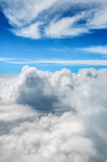 View over the clouds