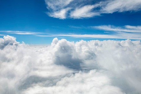 View over the clouds