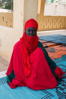Bodyguard of the Sultan before the Sultans palace of Koure