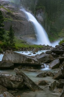 Krimml Waterfall in Hohe Tauern National Park
