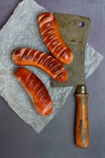 Grilled sausages