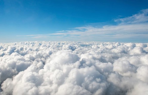 View over the clouds