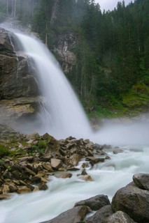 Krimml Waterfall in Hohe Tauern National Park