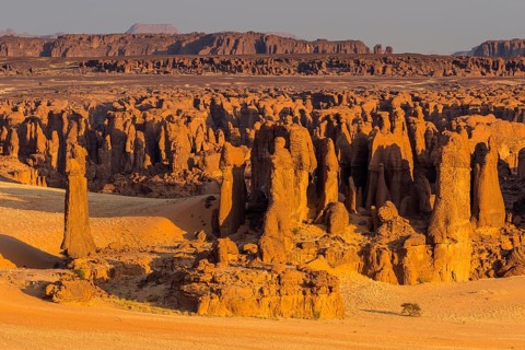 Erosional landscape