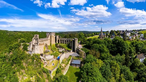 Aerial view of Hohenstein Castle