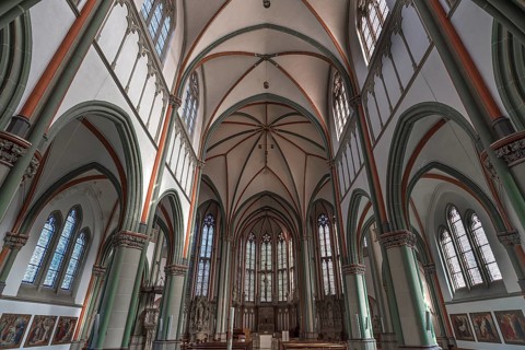 Interior of the Heilig Kreuz Kirche
