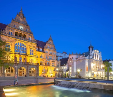 Old town hall and municipal theatre