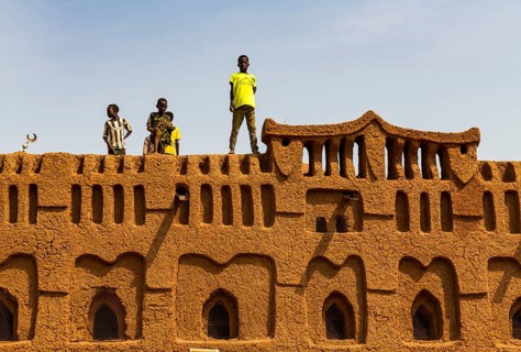 Children on roof