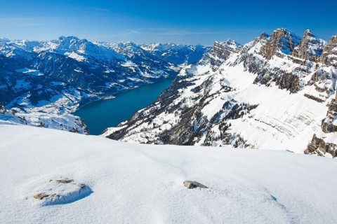 Churfirsten with Wallensee