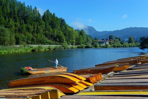Raft on the Dunajec River