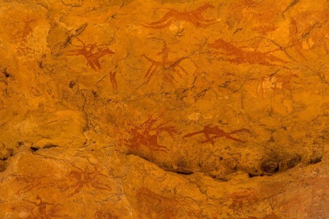 Rock painting in the Unesco world heritage