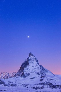 Matterhorn and starry sky