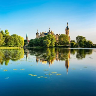 Schwerin Castle at Schwerin Lake