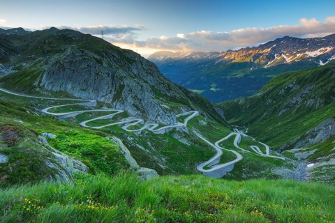 Old Gotthard Pass Road