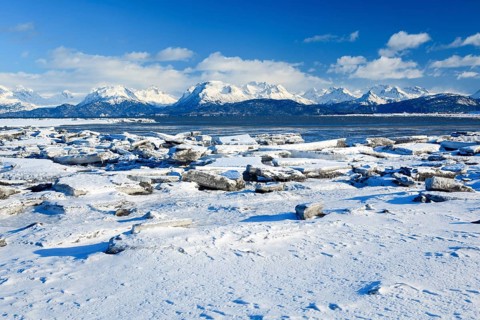 Kachemak Bay and Kenai Mountains