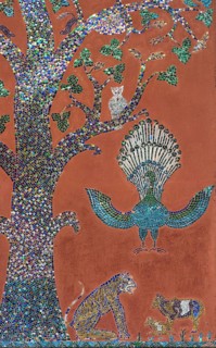 Glass mosaic shows the tree of life
