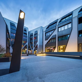 The Sonnenhof at dusk