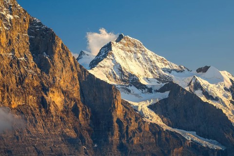 Eiger North Face and Jungfrau