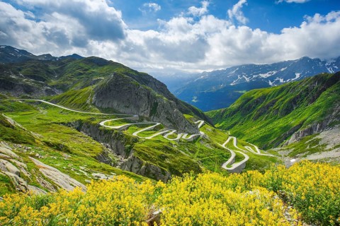 Old Gotthard Pass Road
